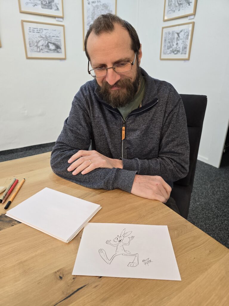 E finì è el. Il creader mussa sia lieur. Igl è ses animal preferì.